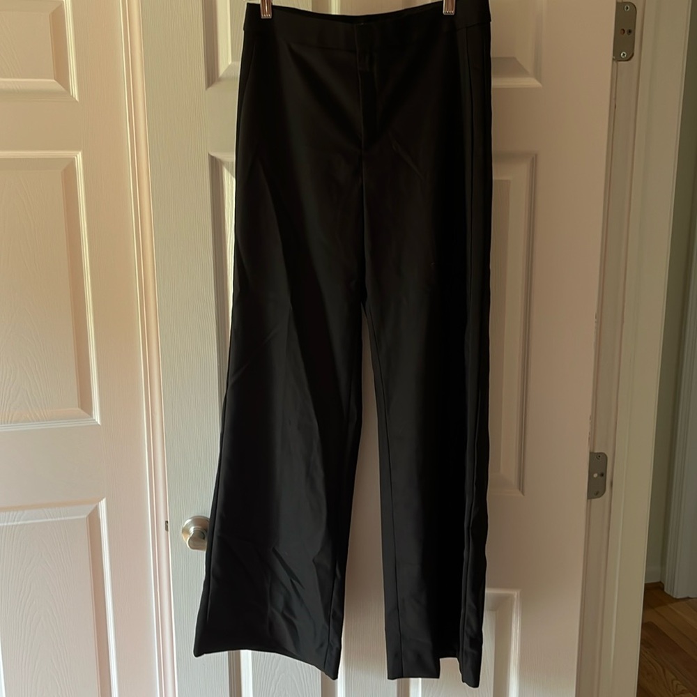 Banana republic black wool wide leg pants size 6